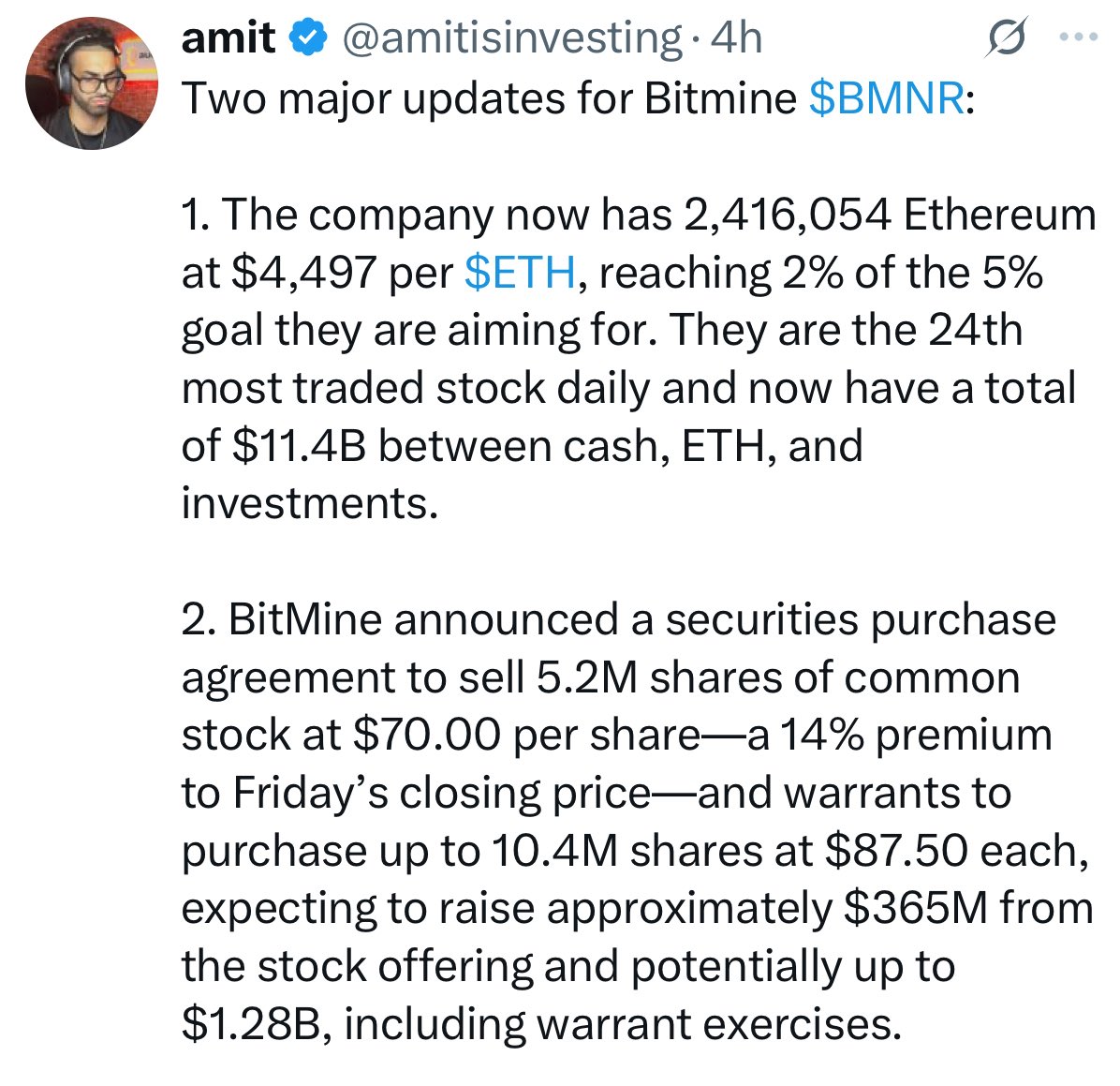 $BMNR

$70 and $87.50 as shown by <a href="/amitisinvesting/">amit</a> &amp; people are panicking.

Anyone remember what happened around $30, the offering, and what happened within 10 days? (Hint: go look at the chart from Aug 2nd to 11th).