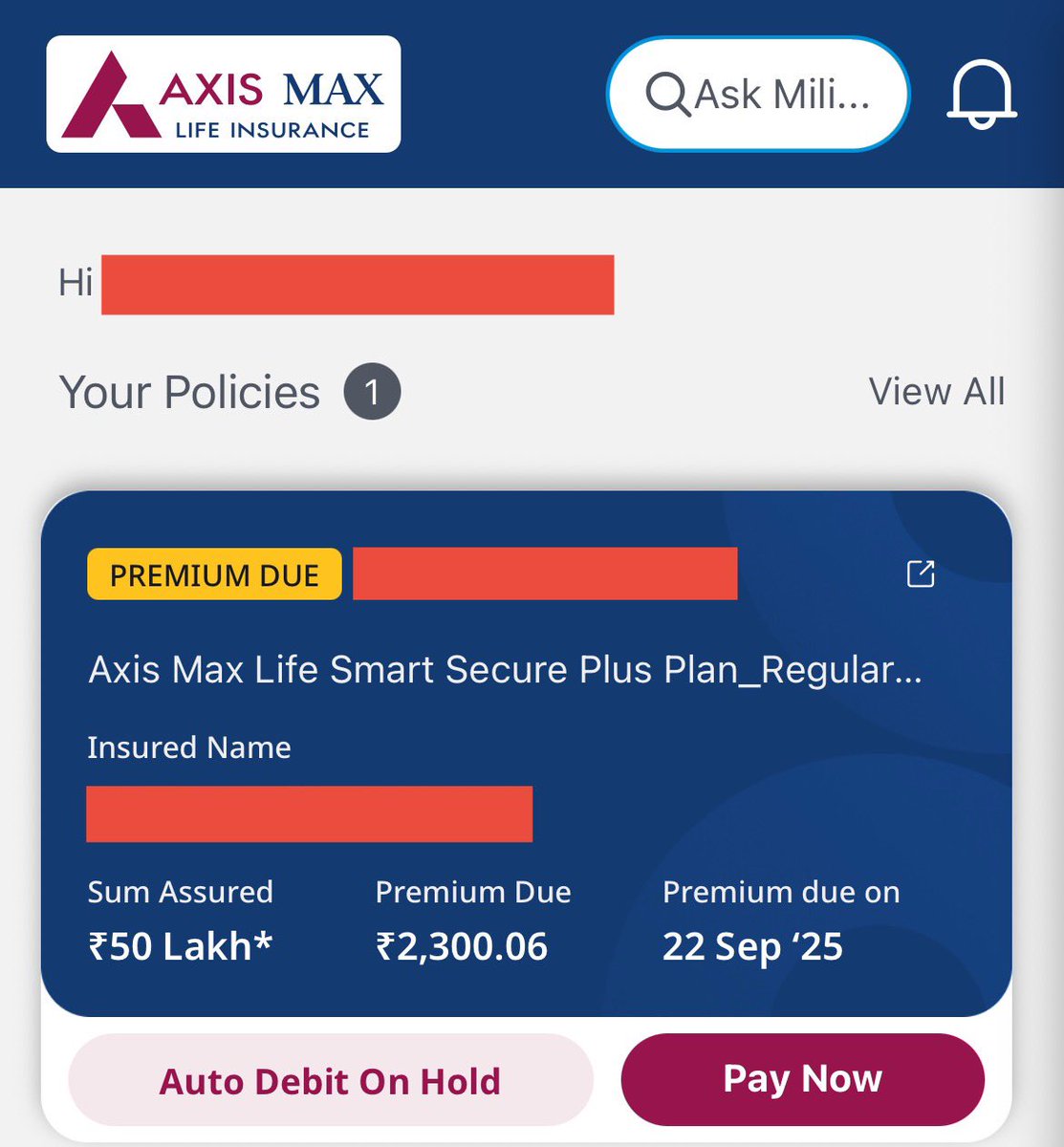 AppuMeru's tweet photo. @AxisMaxLifeIns https://t.co/7tuaCu3Of6