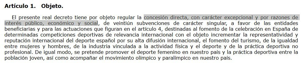Esto es increíble. Mentira tras mentira.
Las subvenciones a Montmeló son discrecionales y excepcionales. No es una convocatoria a la que se pueda acudir. Las da la ministra a quien quiere, no a quien las pide.
Hace falta valor.