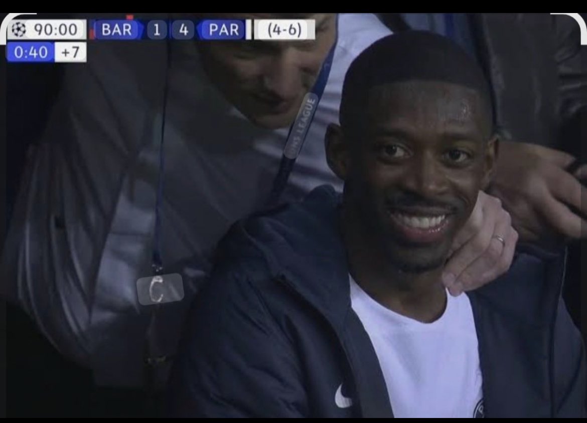 قبل حفل التتويج بساعتين 

الساطي المتغطرس الواثق يقولكم دعس ديمبلي ل برشلونة مستمر وسيستمر.....⏳