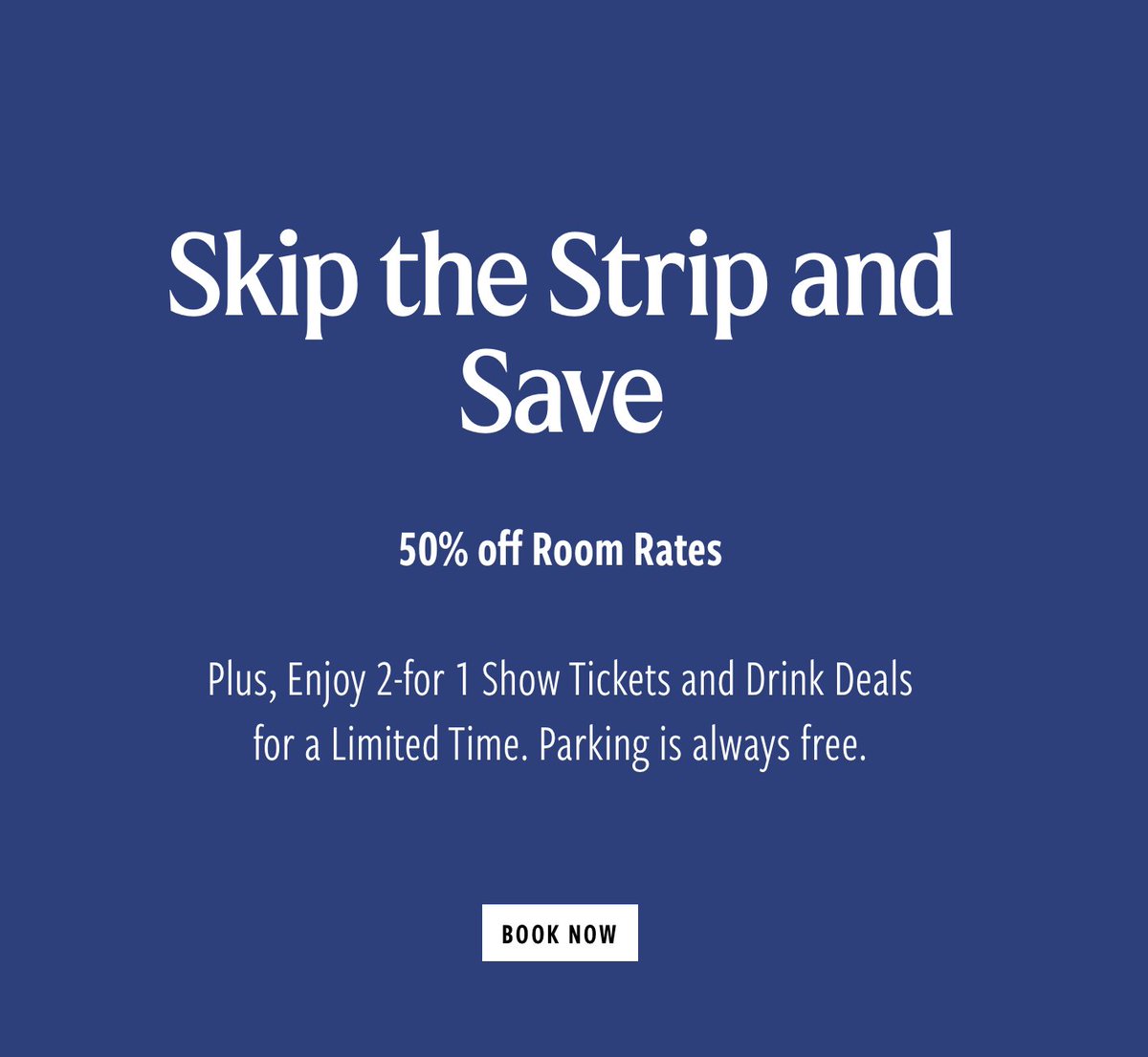 RioVegas's tweet photo. Know what's Fabulous?
This deal: Half-priced room rates with 2-for-1 show tickets & free parking.
Book it by Friday night. Stay through December 30.
#SkipTheStrip Offer: https://t.co/g8Hqtw4yGu https://t.co/2le9mc56ZM