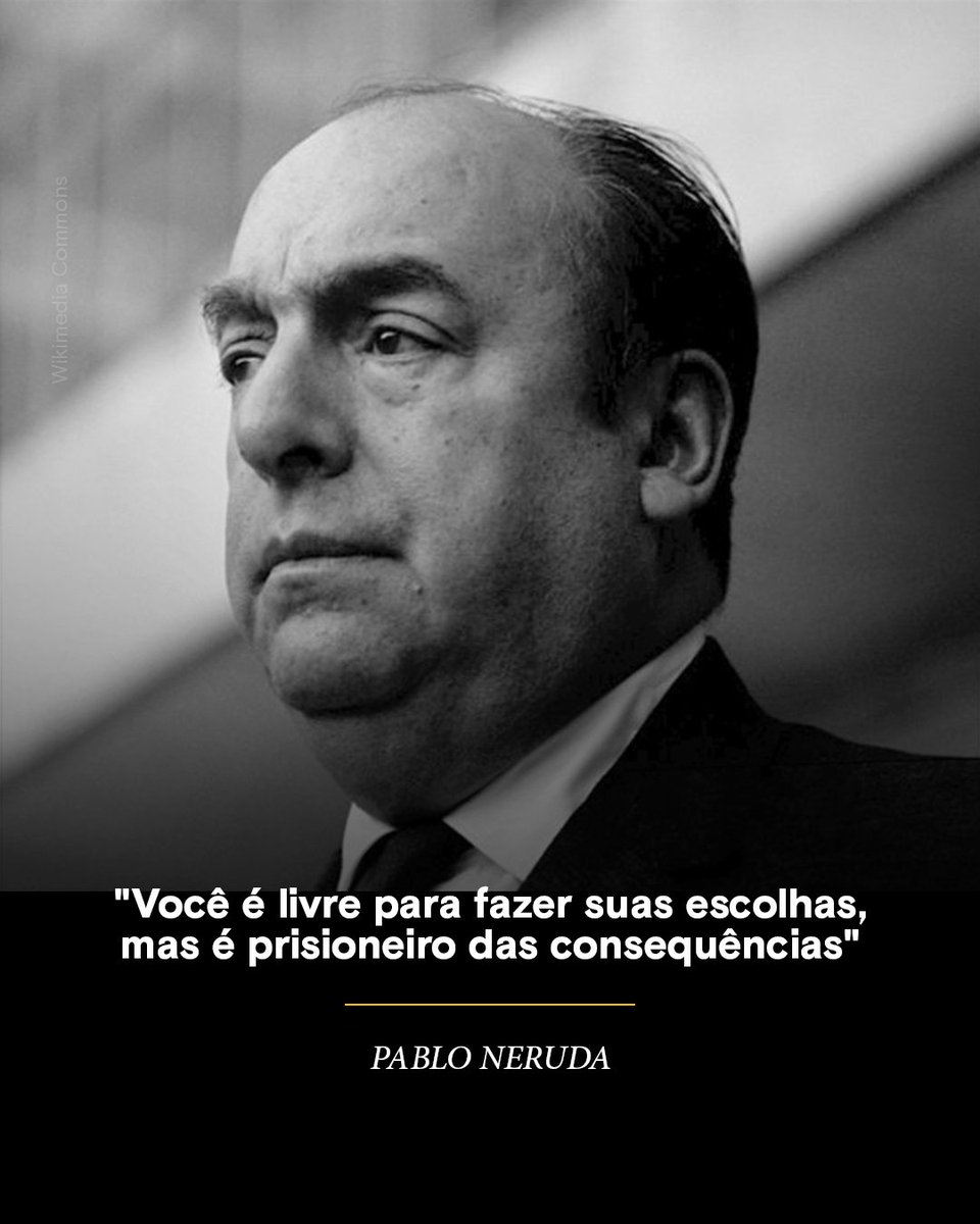 #HojeNaHistória No dia 23 de setembro de 1973, falecia em Santiago, no Chile, Neftalí Ricardo Eliecer Reyes Basoalto, mundialmente conhecido como Pablo Neruda — poeta, senador, diplomata e vencedor do Prêmio Nobel de Literatura de 1971.​

​Nascido em 12 de julho de 1904, na