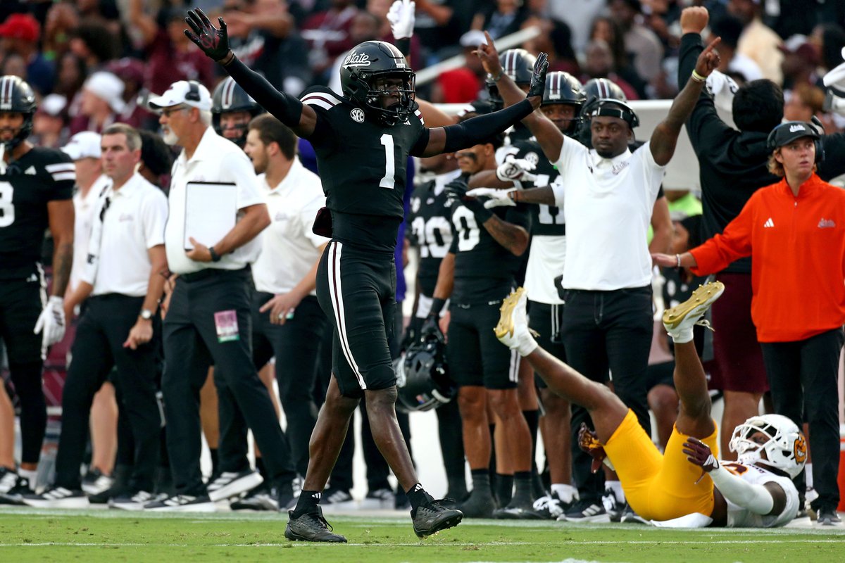 Lowest catch rate allowed, FBS CBs:

1) Kelley Jones, Miss State: 14.3%
2) Brandon Finney Jr., Oregon: 20.0%
2) Dezz Ricks, Texas A&amp;M: 20.0%
4) Mansoor Delane, LSU: 22.2%
5) Colton Hood, Tennessee: 23.5%
6) Khary Crump, Rice: 27.8%
7) Xavier Scott, Illinois: 28.6%
8) Jaidyn
