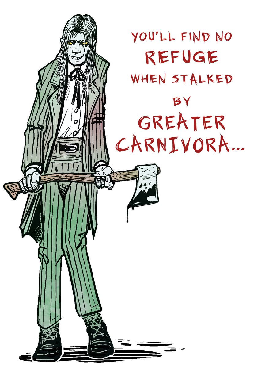 The Ghouls of Wystdovja are more akin to Uncle Creepy, Billy Cole, and the Crypt-Keeper, than those of the standard Lovecraft fare.

🍖 Yet their hunger is no less ravenous🦷🥩 

Make your final stand, on Drivethru:
drivethrurpg.com/en/product/535…

#RPGHorror #MiskatonicRepository