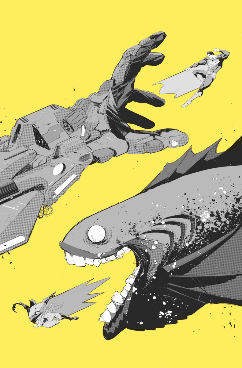 Batman/Superman World's Finest variant cover # 46 B/W (And yellow!)

Thank you so much for your awesome reactions across all social networks with this one! =)