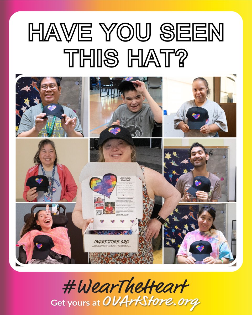 Have you seen this hat? People across Las Vegas are taking the opportunity this week to #WearTheHeart!

This initiative, powered by the generous $100 donation per post from <a href="/boydgaming/">Boyd Gaming Corp</a>, is directly empowering artists with developmental disabilities.

OVArtStore.org