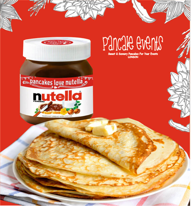 Nutella fans, this is your sign. Pancake Events uses #Nutella generously—always on our sweet toppings list—plus strawberries, banana &amp; salted caramel. You should definitely try our Nutella crêpes in London.
For Event Enqurieis: wa.me/447423121061 • pancakeevents.com