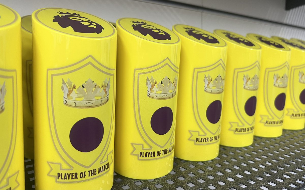 Plenty of player of the match trophies now in stock. Premier style ⚽️⚽️⚽️