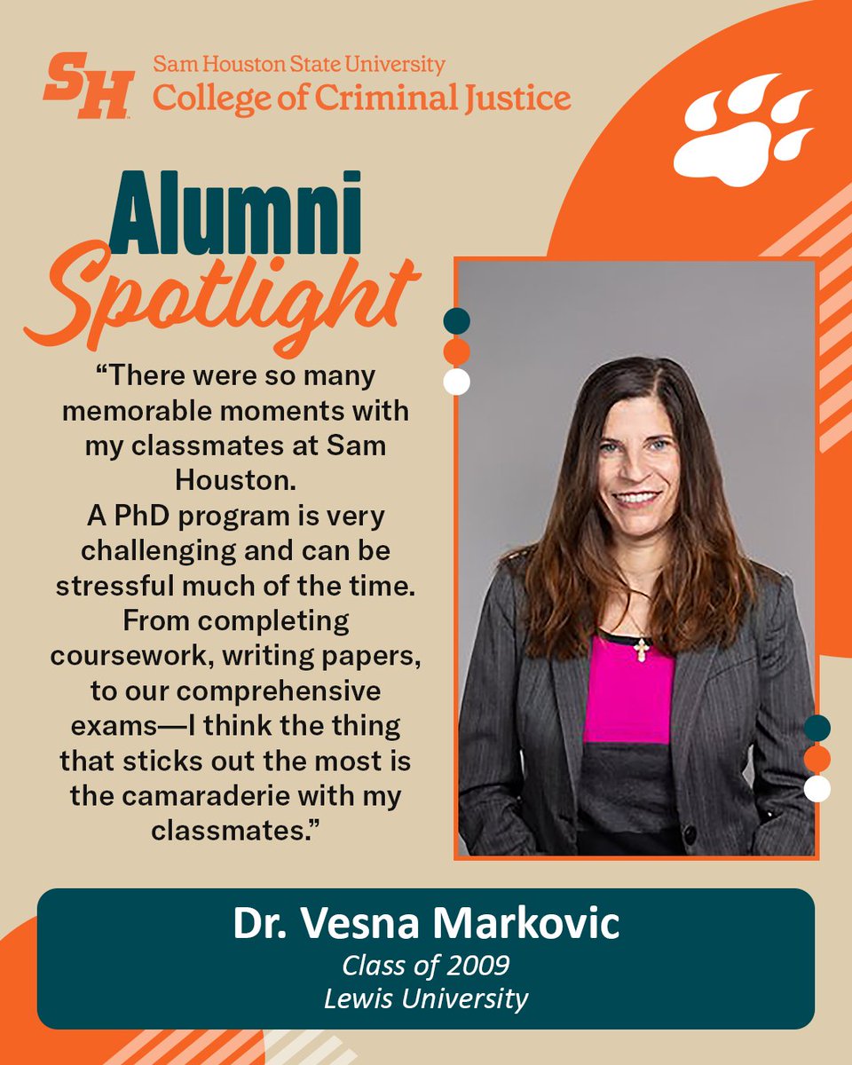 SHSUCJ's tweet image. #AlumniSpotlight: Dr. Vesna Markovic, Class of 2009

Her advice to students... &quot;Keep moving forward. Take on opportunities that are presented to you and maintain the connections with classmates after you graduate. These will lead to some pretty wonderful opportunities.&quot;

#SHSUCJ