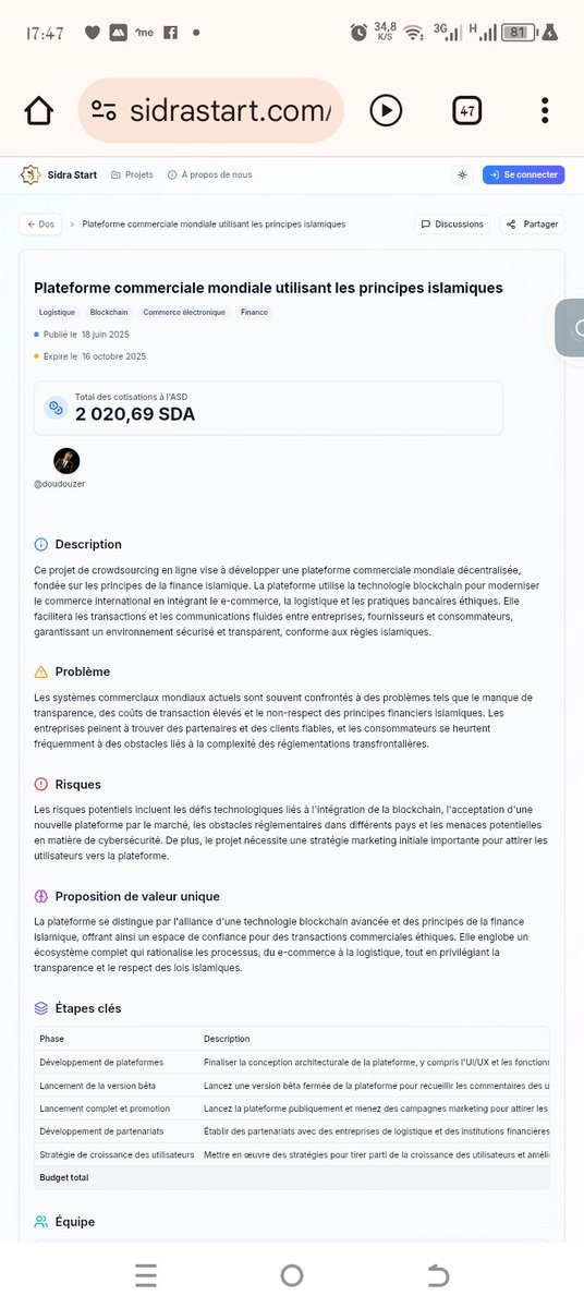 SidraGTH's tweet photo. Plus de 2000 $SDA déjà investis… et ce n’est que le début. #SidraFamily chaque token que vous placez aujourd’hui, c’est une part dans l’histoire d’une économie halal, décentralisée et mondiale. Le futur appartient à ceux qui osent bâtir. Maintenant.
https://t.co/IXx5BeIpIa
#SGTH https://t.co/QqPxY7e8jO