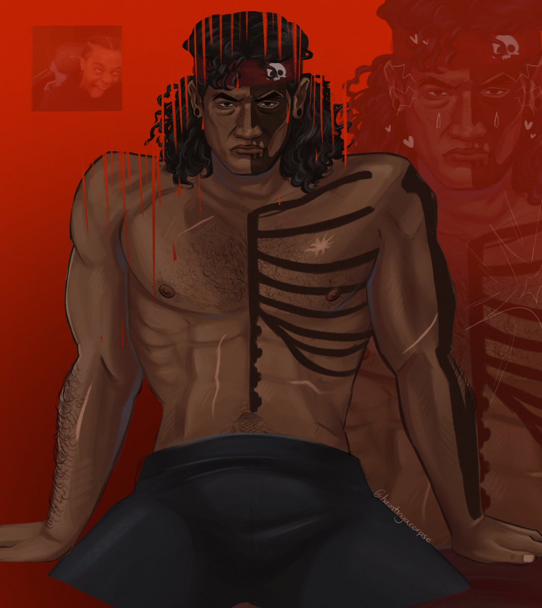 Very on brand of me to have my first drawing of the semester be Hunter shirtless… *looks down in shame and despair and sighs* #TheBadBatch