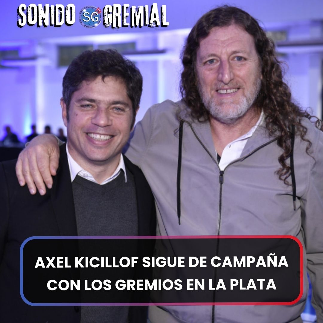 🏁🔜 El gobernador bonaerense <a href="/Kicillofok/">Axel Kicillof</a> se muestra en clave de jefe de campaña y reúne a la <a href="/cgtoficialok/">CGT</a>  y las <a href="/CTAABuenosAires/">CTA-A Provincia de Buenos Aires</a> y <a href="/ctabsas/">CTA Provincia de Bs. As.</a>  en un acto bajo el lema “La fuerza de los trabajadores”
🔵🔴
sonidogremial.com.ar/axel-kicillof-…