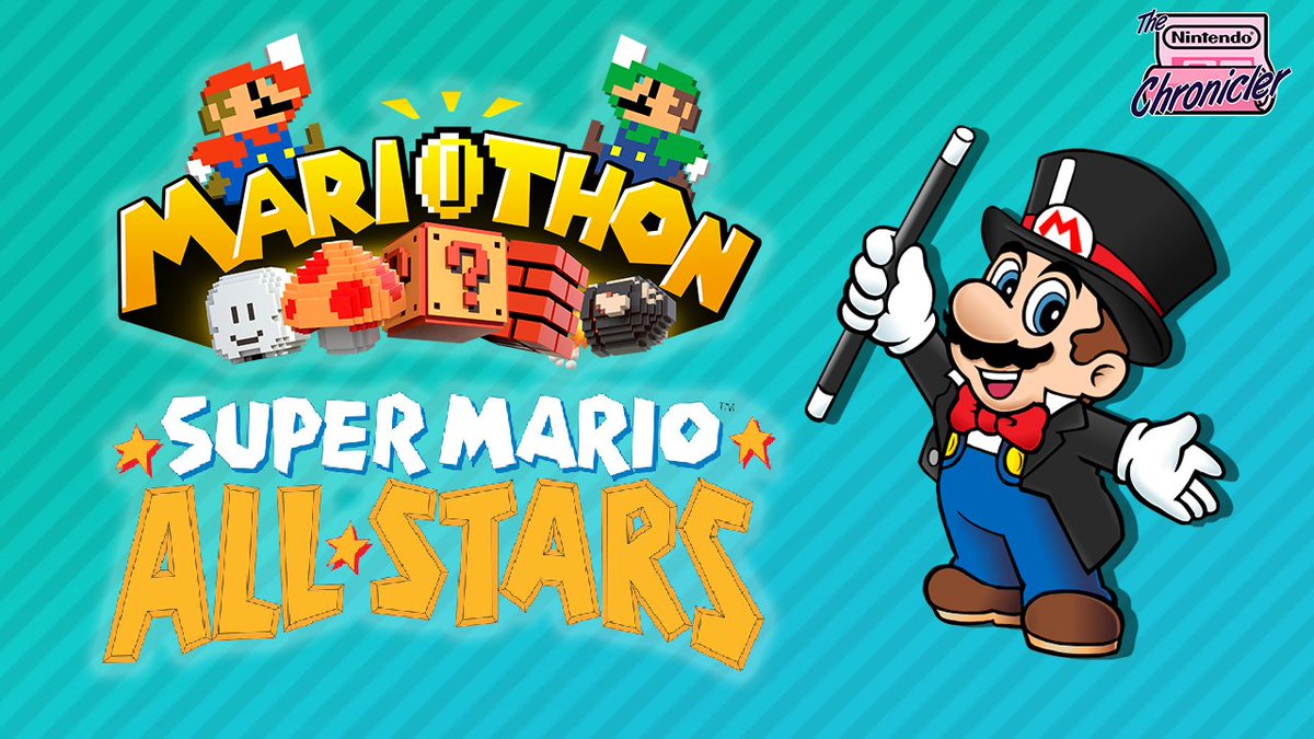 It's time to begin this years <a href="/supermariothon/">🍄Super Mariothon☁️</a>!  

I'm kicking it off by speedrunning THE Super Mario anniversary game: Super Mario All-Stars. We are raising money for <a href="/ACLU/">ACLU</a>.

Come and hangout with me over on Twitch or YouTube. Links below.
#Supermariothon