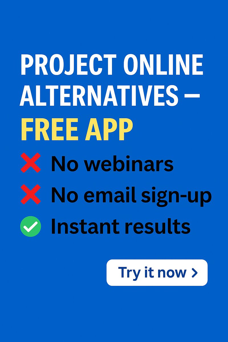Struggling to replace Project Online? Try this free app!

Our free app helps you explore the right alternatives — no hassle, no cost.

❌ No webinars to sit through
❌ No email required to get results
✅ Pick your must-have features
✅ Highlight your nice-to-haves
✅ Get tailored