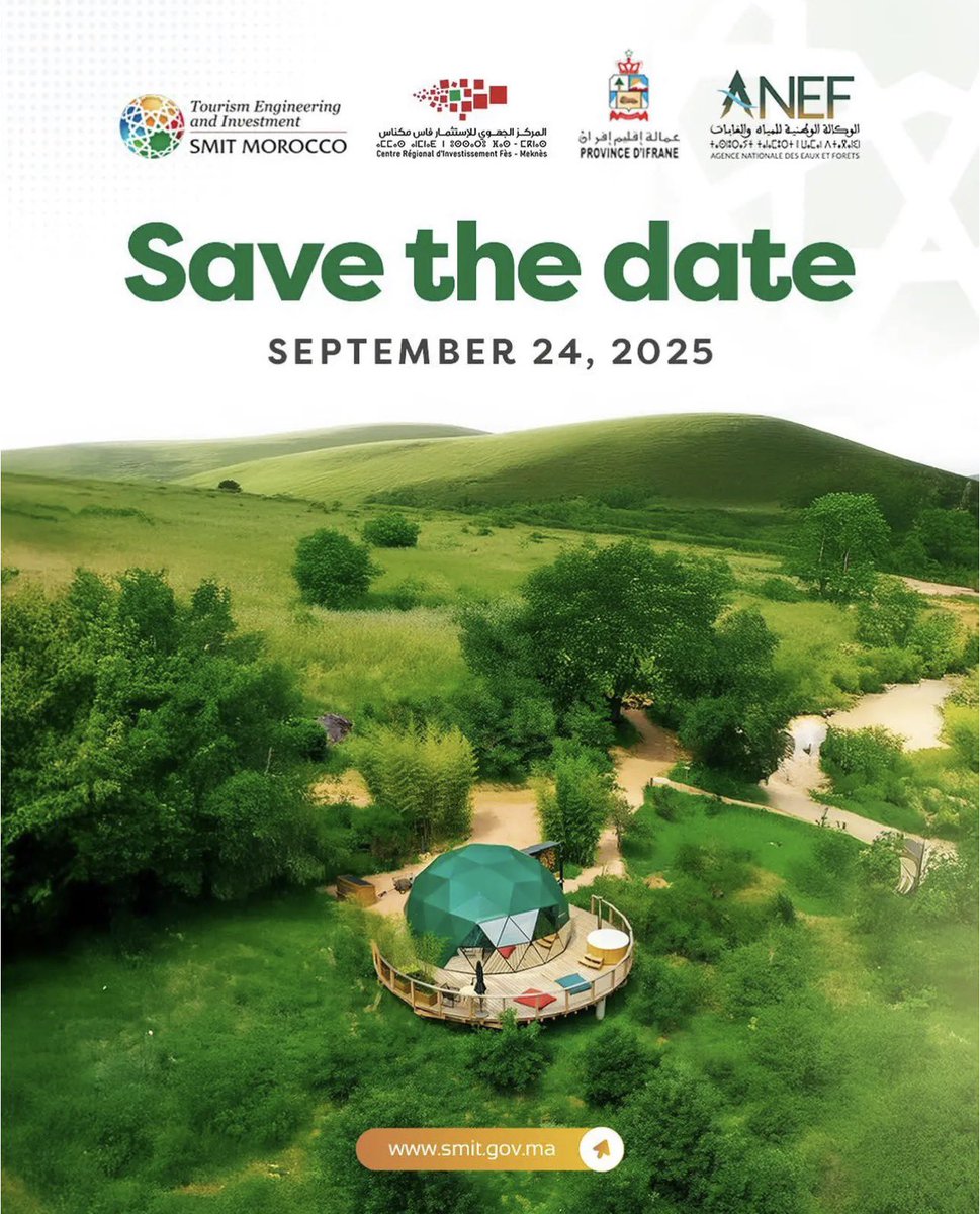 ThomasIdoux's tweet photo. 🌍✨ UDI Africa est fier de contribuer à l’organisation de la conférence GreenTourism, qui se tiendra le 24 septembre 2025 à Ifrane.

#GreenTourism #UDIafrica #TourismeDurable #Investissement https://t.co/aiCzyoeyRG