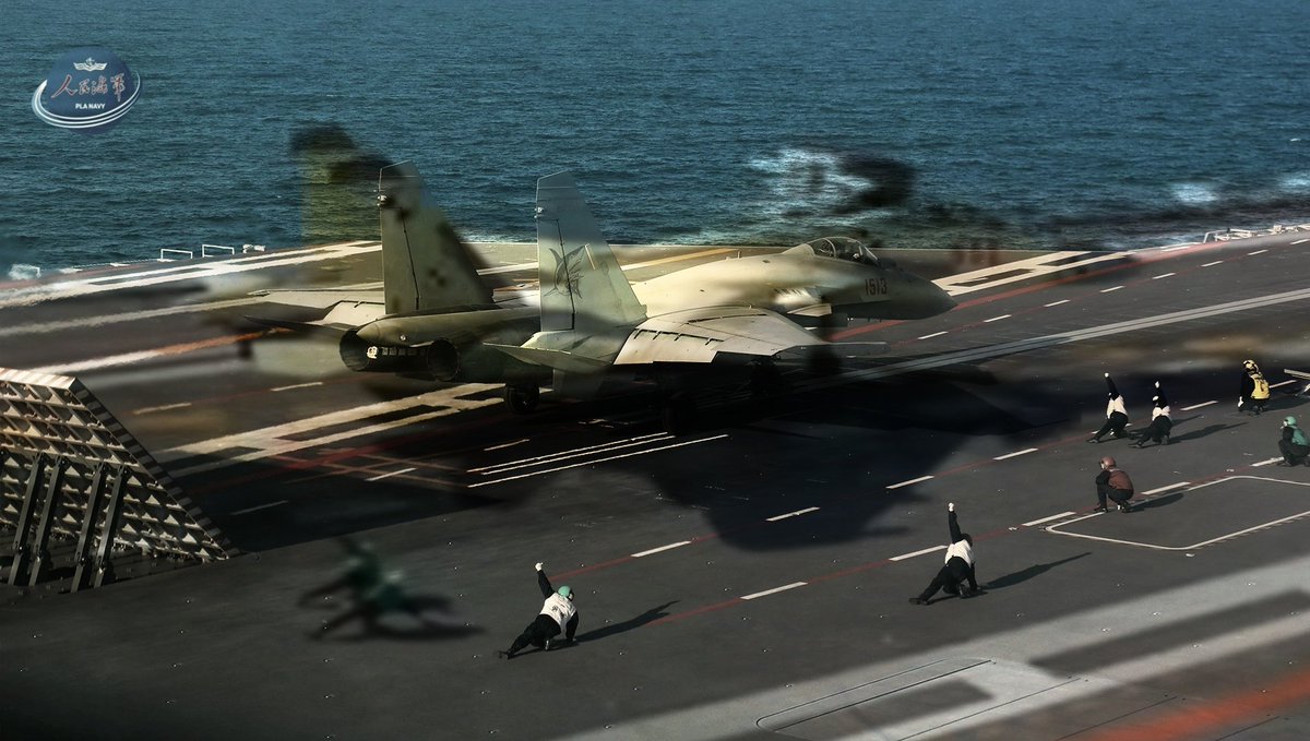 一着惊海天！
（2025.9.23，祝贺福建舰完成电磁弹射实际运用训练，走向深蓝！）