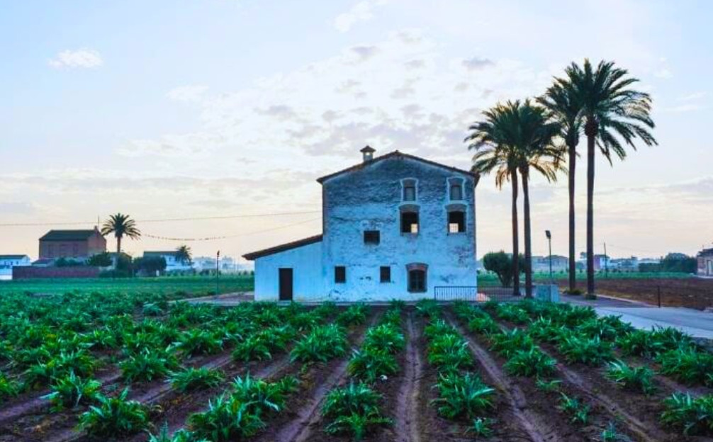 VIVIR EN TIERRAS INUNDABLES.

Alrededor de 1960, en l'Horta Sud vivían unas 160.000 personas. Eran núcleos pequeños. Casas bajas, dispersas, encajadas entre la huerta y el Mediterráneo. Caminos de tierra. Acequias. Una topografía doméstica que conocía el ritmo del agua, que sabía