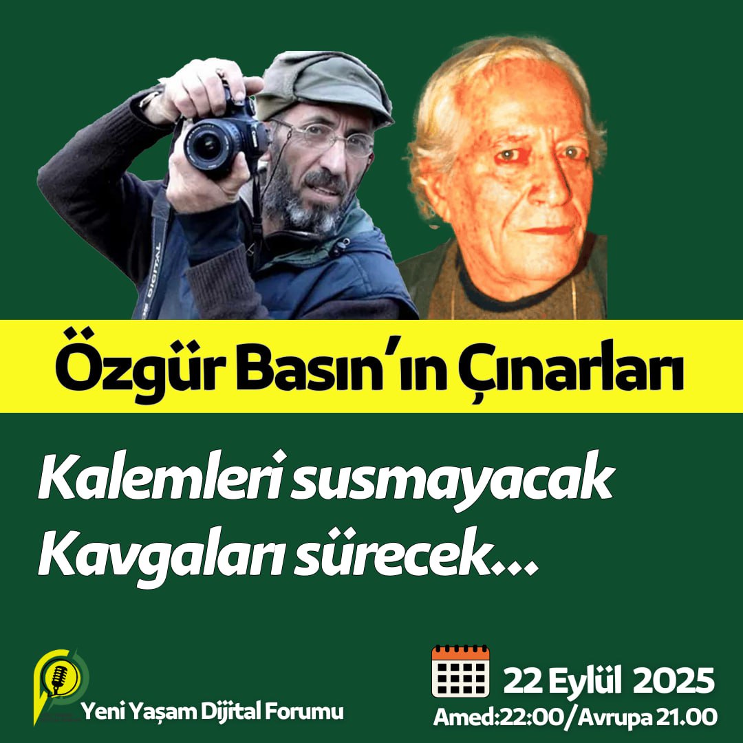 Ape Musa'dan aldığı kalemi bir an olsun bırakmadan hakikati yazdı Seyit Evran. 

Bizlere sarsılmaz bir güç ve irade bıraktılar. Bugün kalemleri ellerimizde, hakikati yazmanın iddiasındayız..

Sonsuz bağlılıkla; YYDF editöryası olarak bu akşam Amed saati ile 22.00'da sizlerleyiz.