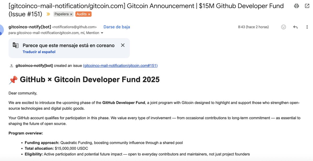 me llegaron estos correos, ¡Cuidado! es una nueva campaña para scammear y robar criptos, el correo parece ser enviado de una cuenta legitima de github(email spoofing), pero te piden validar tu wallet y te envian a un dominio dudoso, comparte para alertar a mas personas.