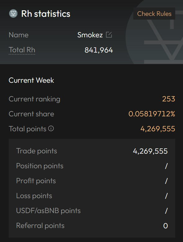 SmokezXBT's tweet photo. ALPHA AIRDROP ALERT🚨

$ASTER has been all over the timeline but not many know the BIGGEST airdrop snapshot of 2025 is happening on October 5th (Announced TODAY) and has only been active for 2 Weeks (YOU ARE STILL EARLY).

The ASTER airdrop is severely under farmed and the upside is MASSIVE. CZ is trying to wipe out Hyperliquid in 1 strike whilst making us all rich.

Even initial deposits of 1-5k can EASILY make 25k+ if not more with BASIC farming strategies.

It's so simple, Let me explain.

Today, Aster announced 4% of total supply has been allocated for stage 2. Stage 2 has been live for 2 weeks with a remaining 2 weeks of rewards to be distributed. It is incredibly easy to farm even with small wallets.

Let do some math, Aster has 8.0B coin outstanding, with an airdrop of 4% of total supply, that means 320m aster coins will be distributed in the airdrop. That is worth ~500m at current market prices.

Depositing 1-5k (for small ports) will easily achieve 5-10x returns. Let me explain, points are calculated as follows: 

Volume is by far the biggest contributor to points, I would recommend 50x longing BTC / ETH with 5-10% take profits / stop-loses. With 1k, if you do this 5-10 times per day, you will rank >1000 on the leaderboards, securing yourself a 25k+ airdrop

With a minimal initial deposit, I am rank 250 on the leaderboards which represents 0.06% of the airdrop. At current prices this is a ~300k airdrop.

320m ASTER airdropped * 0.06% (my share) = 192k aster airdropped. At current market prices of $1.5 that is equal to ~$300k.

I sat for hours researching the best methods to farm $ASTER points, although the weighting are not disclosed it's clear volume is most important metric, even over holding time & profits.

my 2 recommended strategies:

1) For more sophisticated farmers, I would recommend downloading an EVM wallet like Metamask to sign up, bridging 5-100K to BNB chain (debridge, stargate, changenow etc) and deposit USDT on BNB. Deposit USDT on BNB into Asterdex, then for swap to USDF (Aster's stable coin). Enable multi asset mode in setting and use USDF as collateral for perp trading.

Then you can farm points just by holding that...use USDF as margin and open some 25-50x btc scalp long/shorts with tight stop losses...just scalp trade with high leverage...maybe some directional moves as well to increase your volume and points.

2) For more Delta Neutral farming if you dont want the trading stress.. Short Aster on 1X and farm the funding fees (0.10% / 4 hour). Buy the same amount in spot and you are risk free. You also get points for position holding time so the longer you hold a trade the more points. You will also earn 17% APY for using USDF as collateral while shorting.

Overall i have found, scalp trading on HIGH leverage / volume brings WAY more points than holding a trade for longer. Volume increases point the most.

You will need an invite code to sign up, use my referral link below as i have also created a team so we can farm referral multipliers together.

I Know a lot of you Solana degens may have already signed up with phantom but you MUST USE A EVM WALLET like metamask for best farming points as you will need it to convert collateral to USDF.

This is the BEST referral link you can use since no other KOL will give you a 5% invitee rebate rate (You will get 5% back to you)

https://t.co/jqRbFUWcoZ