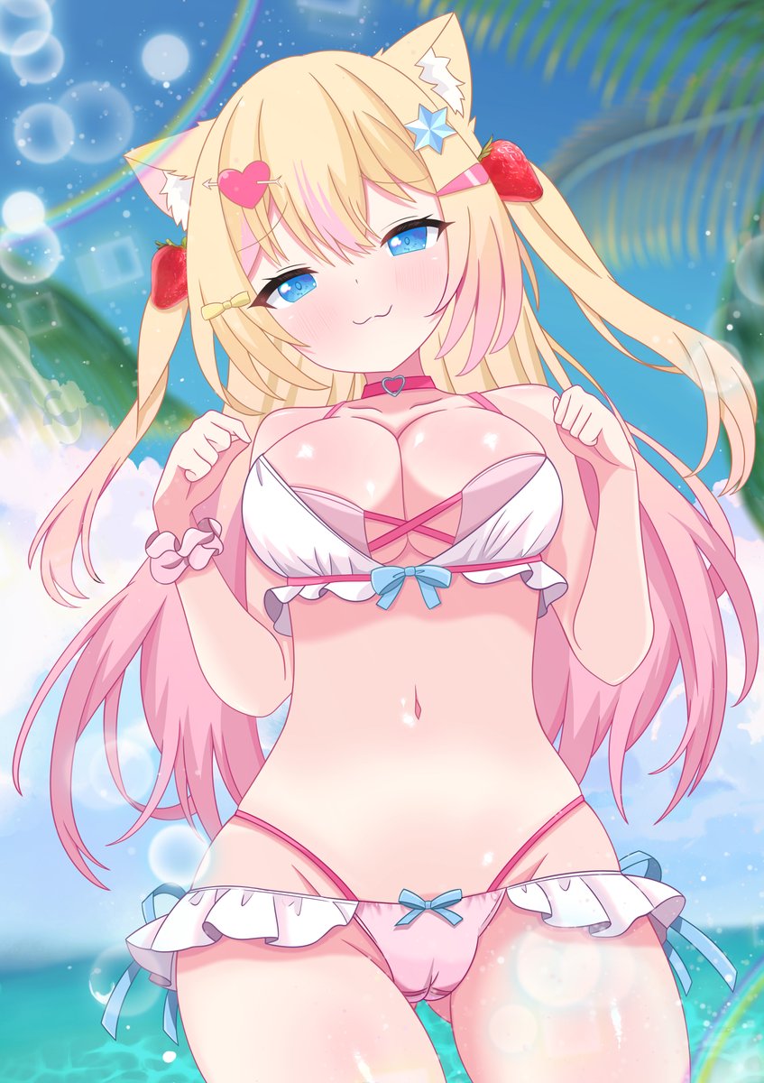 おっはよ～❤️‍🔥
まだあついから
海に行こぉっ！～

#おはようVtuber