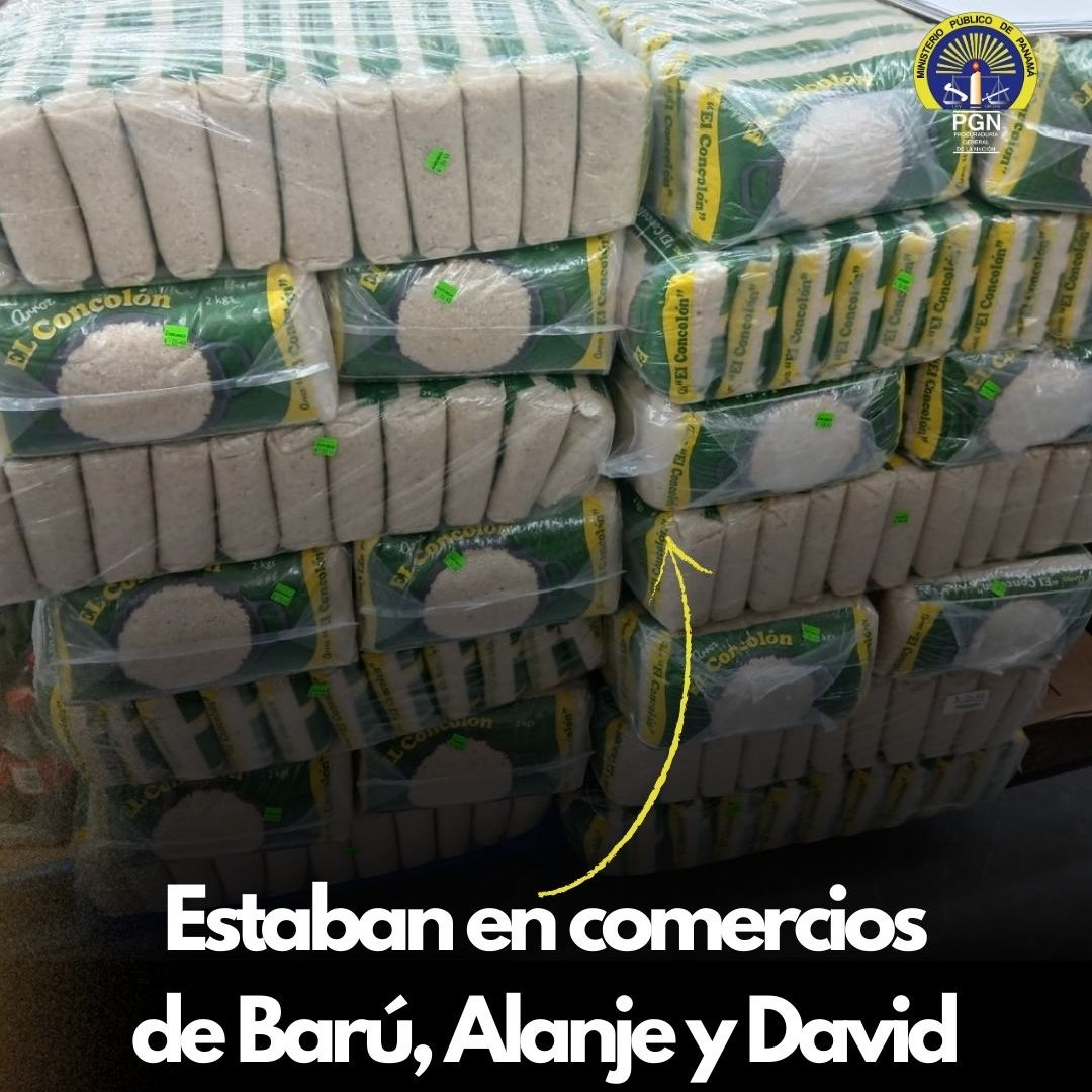 #Diligencia| Mediante la #OperaciónRice, la Sección de Atención Primaria de la Fiscalía de Chiriquí con la <a href="/policiadepanama/">Policía Nacional</a> y <a href="/senafrontpanama/">SENAFRONT PANAMÁ</a> decomisaron 2,279 bolsas de arroz, relacionadas con una denuncia presentada por derecho de autor y salud pública.