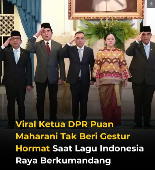 AuraPemersatu's tweet image. Ini yang kata nya membangun dengan hati , tapi saat lagu indonesia raya terlihat Ketua DPR RI ( Puan Maharni )  tidak Hormat saat lagu Indonesia raya di Kumandangkan.
#copotketuadpr #dprbubar