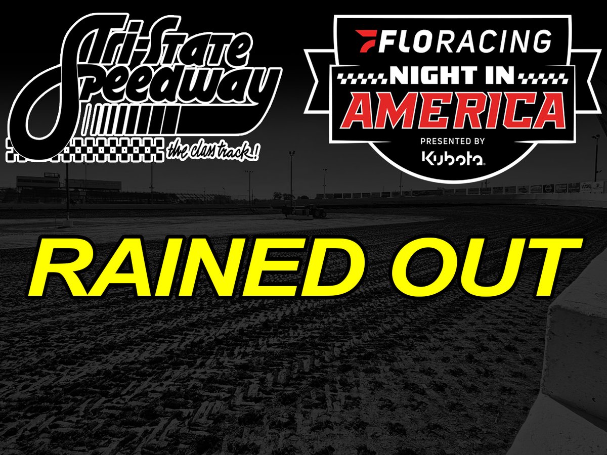 Stinks to have to cancel Wednesday's <a href="/FloRacing/">FloRacing</a> Night in America event at <a href="/TSS_Haubstadt/">Tri-State Speedway</a> but Mother Nature decided to not play nice this week. We'll try it again in 2026.

Full details -> floseries.com/press/2025/art…