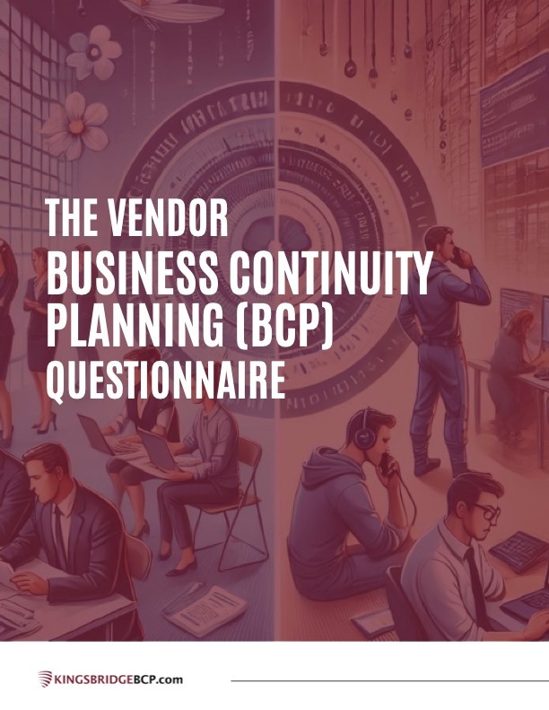 Are you confident your vendors can bounce back after a disaster? Use our Vendor BCP Questionnaire to find out:
🔗 kingsbridgebcp.com/vendor-bcp-que…
#BCP #BusinessContinuity #SupplyChain #KISSBCP