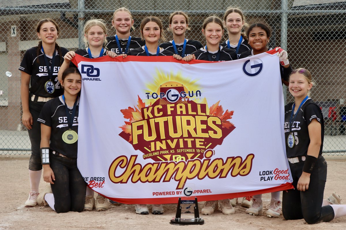Congratulations to Select Fastpitch Liggatt on their championship finish in the 12u division of the Top Gun KC Fall Futures!
