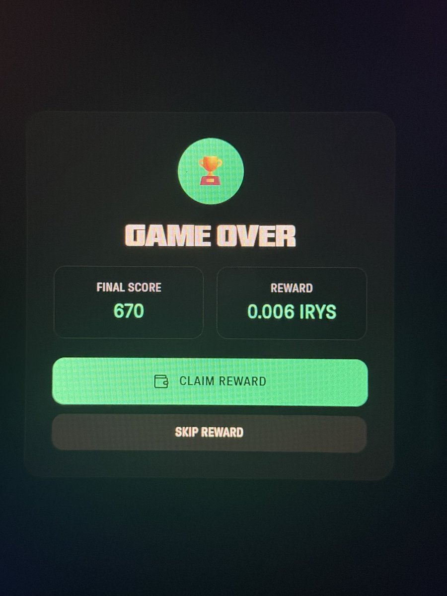 Proof of <a href="/irys_xyz/">Irys (✧ᴗ✧)</a> Snake 

My highest score is still holding strong at 680, was just 10 points away from breaking it💀

Each time I play this game it somehow feels tougher lol

But I’m confident I’ll hit master rank next time.