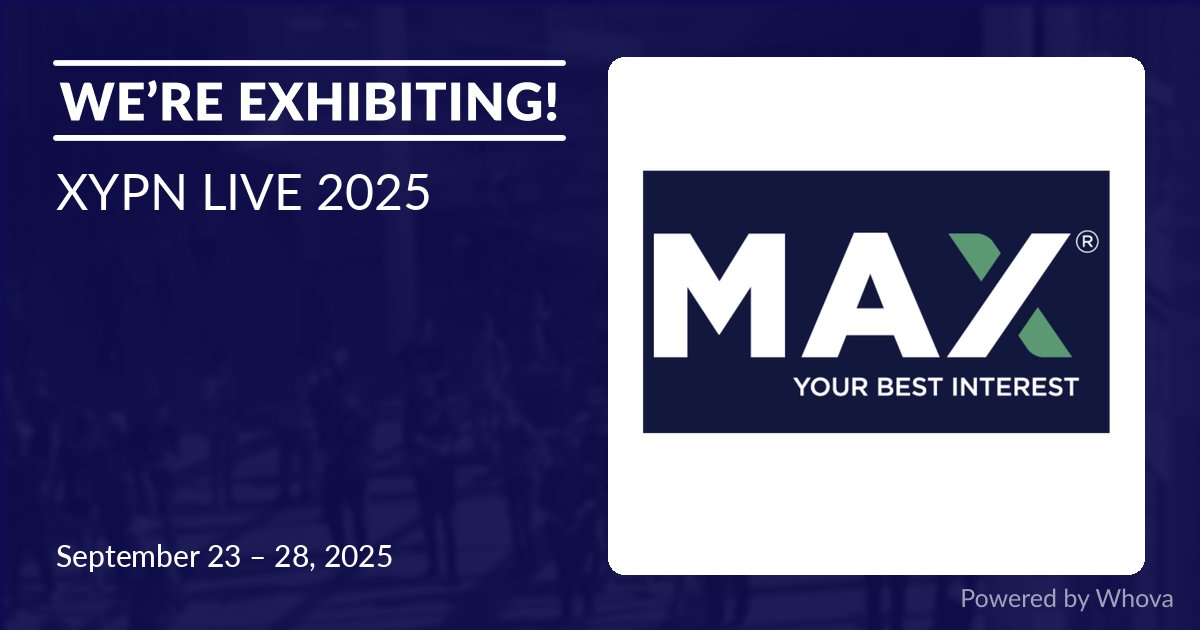 Max is heading to #XYPNLIVE.

We’re excited to connect with advisors to discuss how high-yield savings solutions can help clients earn more on their cash. Let’s talk about how Max can enhance your client offering. Visit us at booth #107

<a href="/XYPNOfficial/">XYPN</a> #WealthManagement #RIA