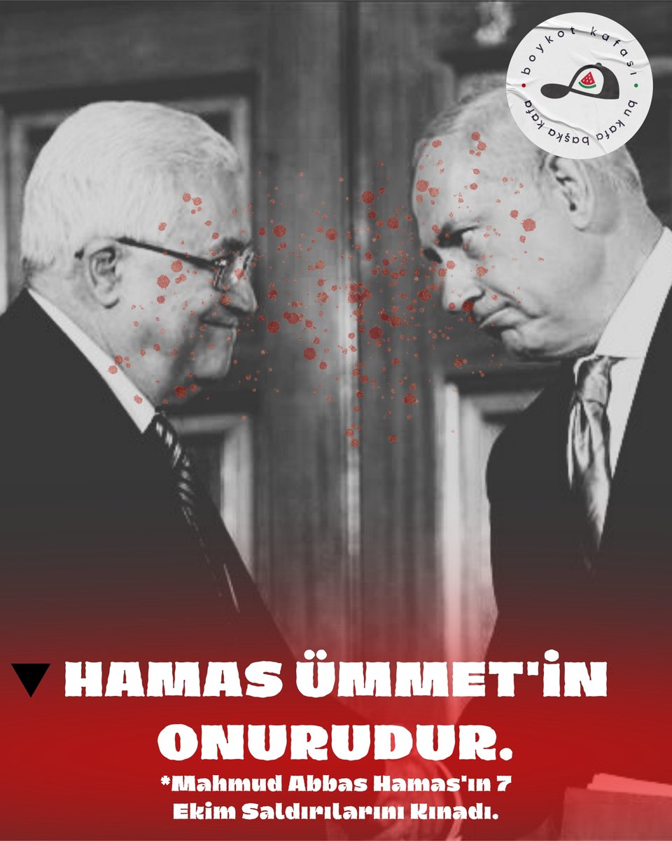 Mahmud Abbas Birleşmiş Milletler Genel Kurulunda, 7 Ekim'deki saldırıları kınayarak Hamas'ı hedef aldı. Ayrıca "Hamas hükümette yer almayacak, silahlarını teslim etmeli; biz silahsız bir devlet istiyoruz" sözleriyle Filistin direnişini yok saydı.
#birleşmişmilletler