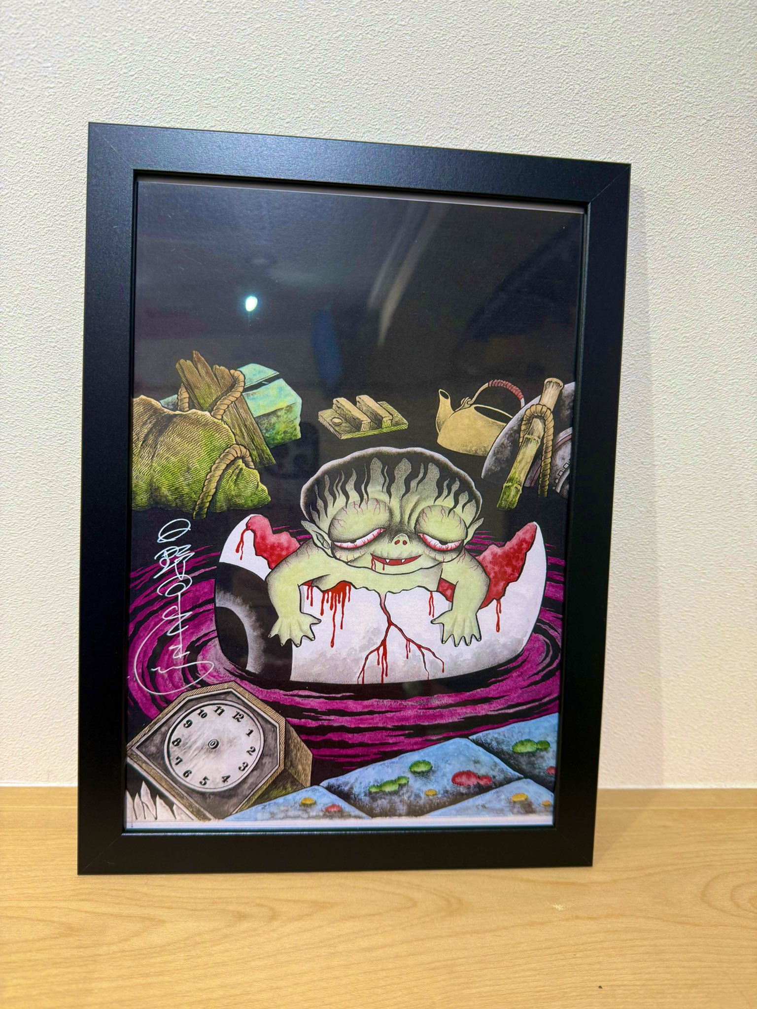 地獄少女　日野日出志　サイン入り　複製原画 アート　レア CAFEオカオカ on X: 