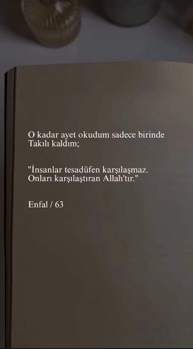 Boşuna demiyorum ben tesadüflere inanmam vardir bi sebebi