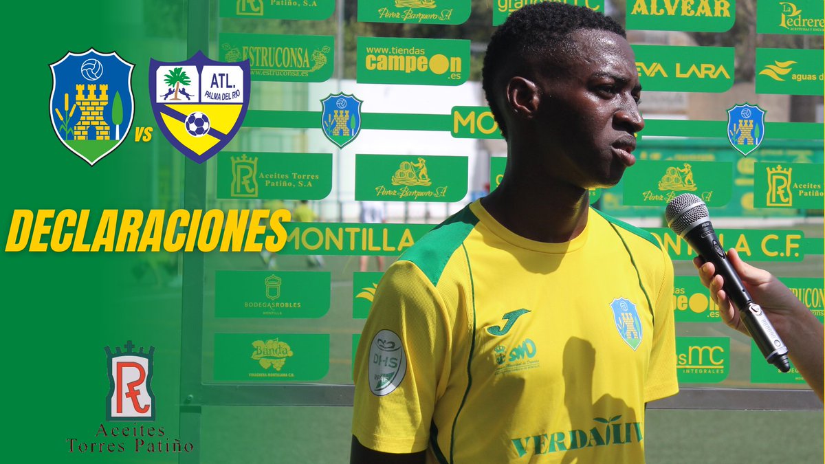 🗣𝗗𝗘𝗖𝗟𝗔𝗥𝗔𝗖𝗜𝗢𝗡𝗘𝗦 | #Amara "Muy contento por la victoria, hemos trabajado mucho para conseguir esto."🎥

👉 montillacf.es/2025/09/declar…

¡¡Vamos, Montilla!! 💛💚⚽

#Montilla #MontillaCF #MCF