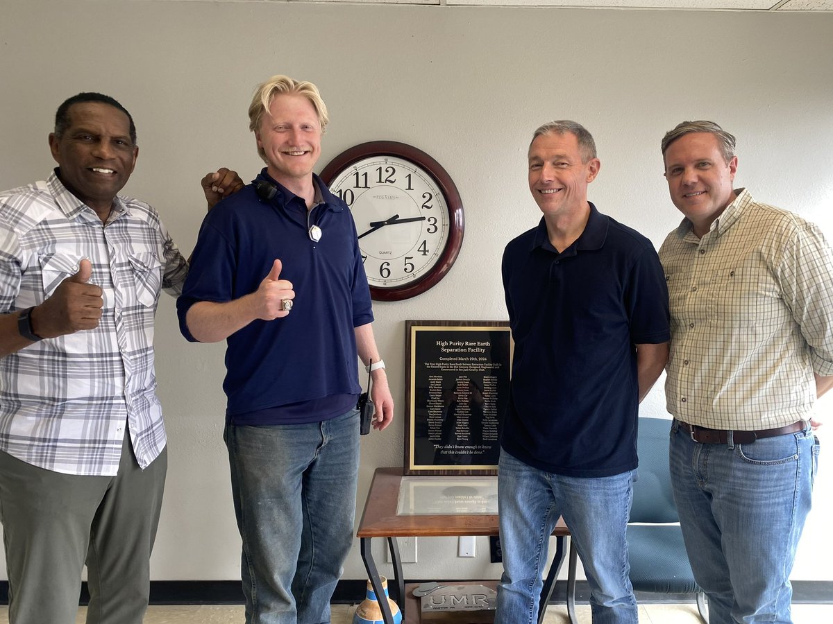 RepJeffHurd's tweet image. Visited the Energy Fuels processing facility in White Mesa, Utah, which is the only conventional uranium mill operating in the U.S. today. Joined Congressmen @BurgessOwens and @RepMikeKennedy to see firsthand how this site is supporting American energy security and national…