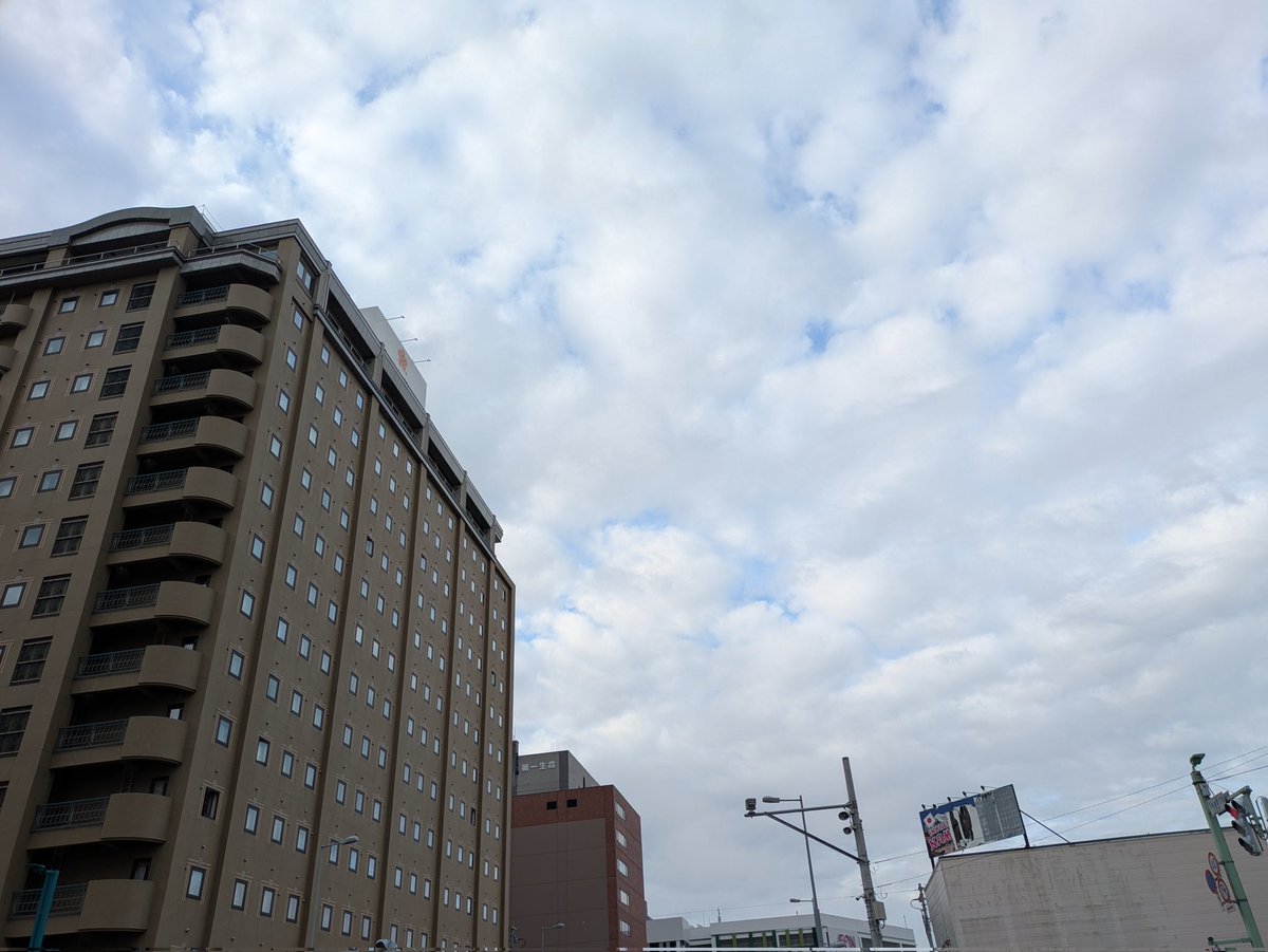 旭川の朝なう！