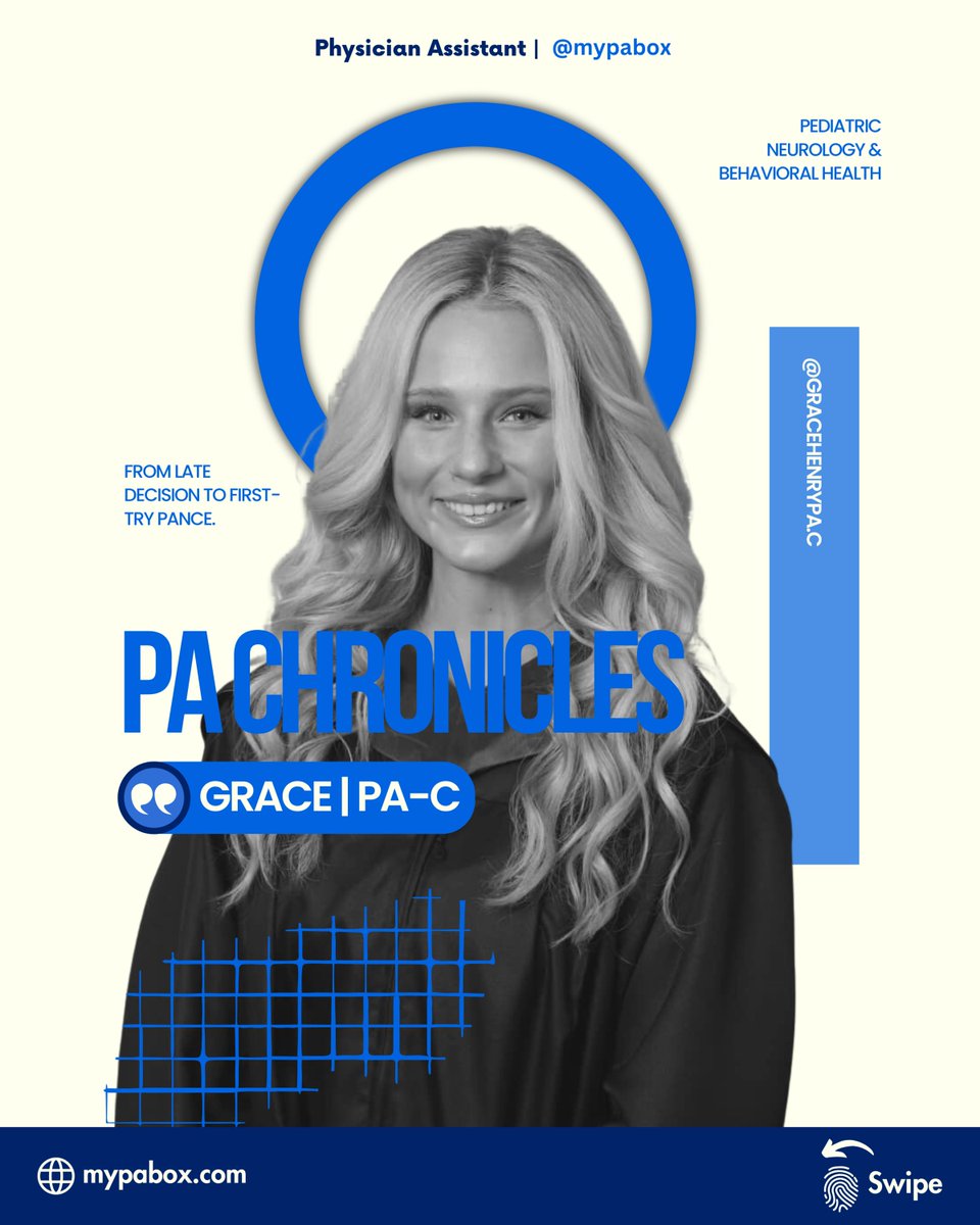 myPAbox's tweet photo. From failing six exams to passing the PANCE on the first try—Grace’s path from late-deciding pre-PA to pediatric neurology PA-C proves doubt doesn’t define you.
Get 15% off your myPAbox subscription with code Prepa15!

#PrePA #PASchool #PAStudent #PhysicianAssistant #PAC #PANCE https://t.co/hEIUcV91UO