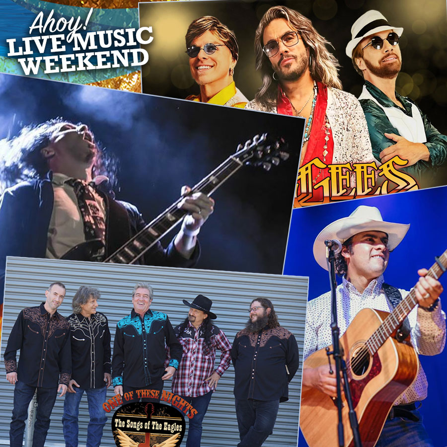 Ahoy! Live music weekend at Swabbies!
Friday, 9/26 at 6:30pm: Bee Gees Gold: The Tribute.
Saturday, 9/27: Buck Ford at 1pm. RIFF/RAFF: A High Voltage Tribute to AC/DC at 6:30pm.
Sunday, 9/28: One of These Nights: The Songs of The Eagles at 2pm.
#swabbies #tacos #livemusic
