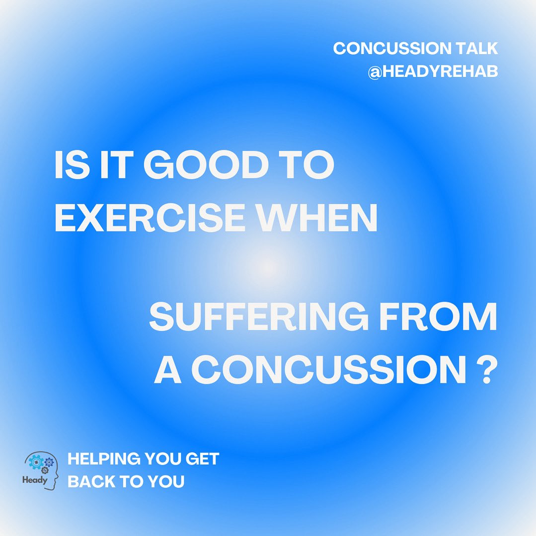 headyrehab's tweet image. Graded aerobic exercice guided by heart rate is known to be the best medicine for concussion. Heady helps you to establish your  recovery journey through tailored assessment and rehabilitation. Something big is coming- stay tuned. #concussioncommunity #concussionrecovery