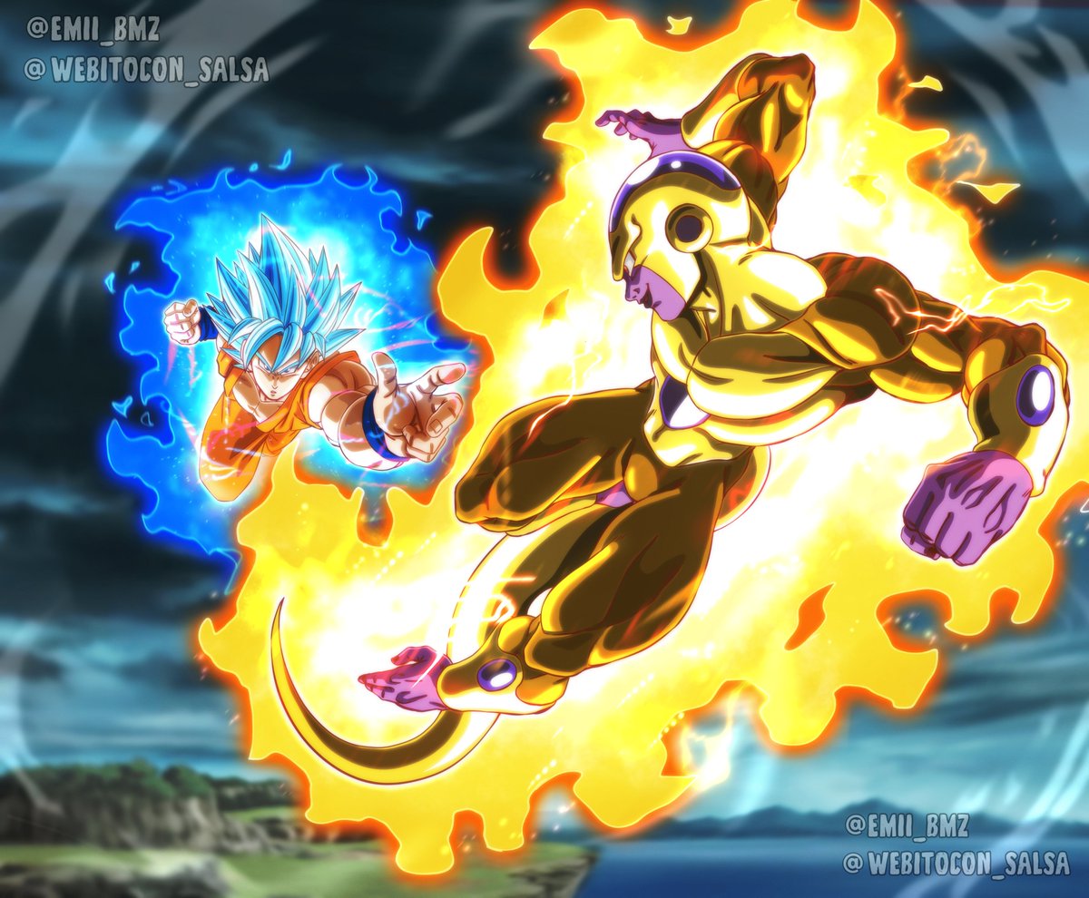 Goku VS Golden Frieza ‼️

DRAGON BALL SUPER 💥

Colaboración con webitocon_salsa (INSTAGRAM) el hizo el dibujo y yo le di el color espero les guste ❤️