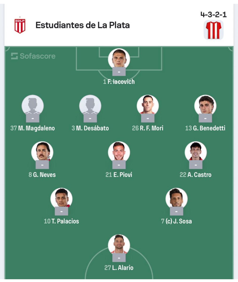 PoseDiego's tweet image. Bola rolando para Estudiantes e Defensa y Justicia, pelo Argentino.

Dos onze que entraram em campo, apenas Piovi foi titular na partida de ida contra o Flamengo, pelas quartas da Libertadores.

Como o Estudiantes terá que sair mais pro jogo, o experiente volante, que foi…