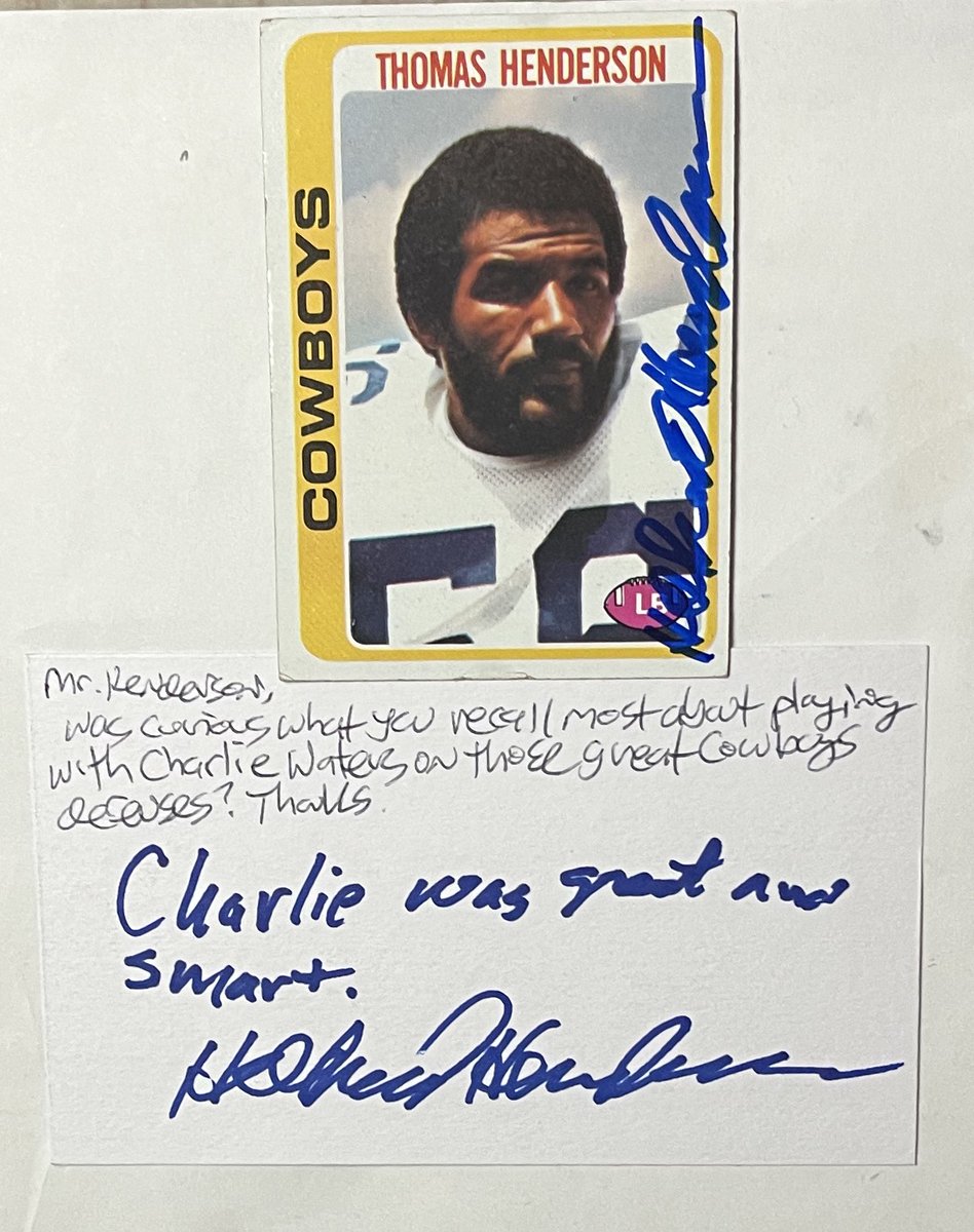 TTM Todd (@ttm_todd) on Twitter photo Thanks to ex <a href="/dallascowboys/">Dallas Cowboys</a> - among others - LB Thomas “Hollywood” Henderson (<a href="/hollywoodhend/">Hollywood Henderson</a>) for signing ($10) in 11 days, answering ? about teammate Charlie Waters. My best! <a href="/HeyMattPatt/">HeyMattPatt</a> <a href="/FlyinWV79/">Kurt Humbertson</a> <a href="/georgesands58/">george sands</a> <a href="/OhNoonan/">Danny Mason</a> <a href="/KenLynes/">KenLynes</a> <a href="/BillLaurie10/">Bill Laurie</a> <a href="/BloggerTubbs/">Tubbs Baseball Blog</a> <a href="/BravestarrCards/">Bravestarr Cards</a> Thanks to ex <a href="/dallascowboys/">Dallas Cowboys</a> - among others - LB Thomas “Hollywood” Henderson (<a href="/hollywoodhend/">Hollywood Henderson</a>) for signing ($10) in 11 days, answering ? about teammate Charlie Waters. My best! <a href="/HeyMattPatt/">HeyMattPatt</a> <a href="/FlyinWV79/">Kurt Humbertson</a> <a href="/georgesands58/">george sands</a> <a href="/OhNoonan/">Danny Mason</a> <a href="/KenLynes/">KenLynes</a> <a href="/BillLaurie10/">Bill Laurie</a> <a href="/BloggerTubbs/">Tubbs Baseball Blog</a> <a href="/BravestarrCards/">Bravestarr Cards</a>