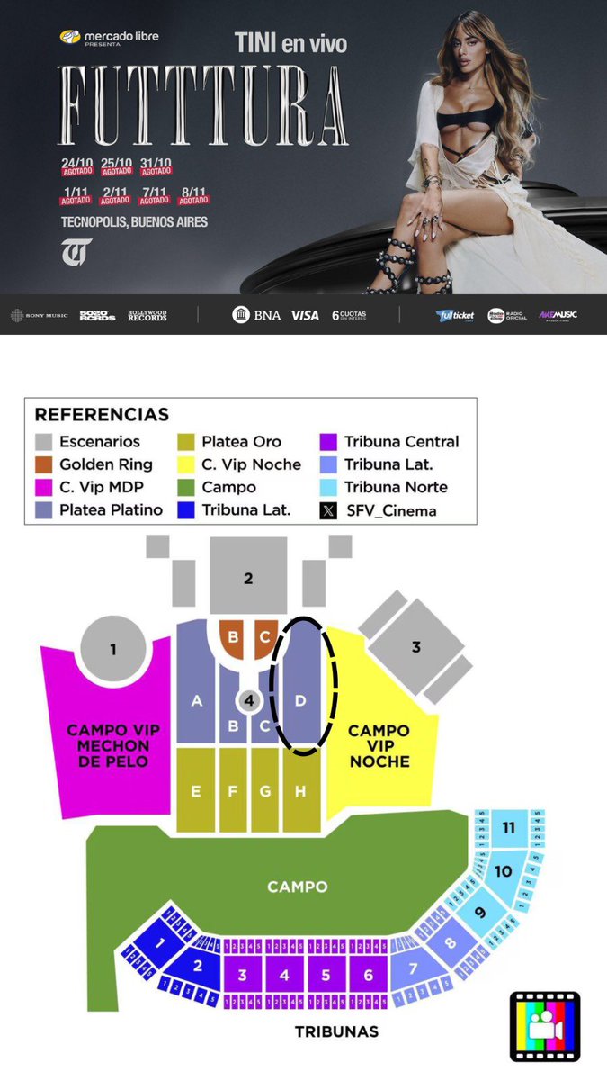 VENDO entrada VIP PLATINO D para el 7/11