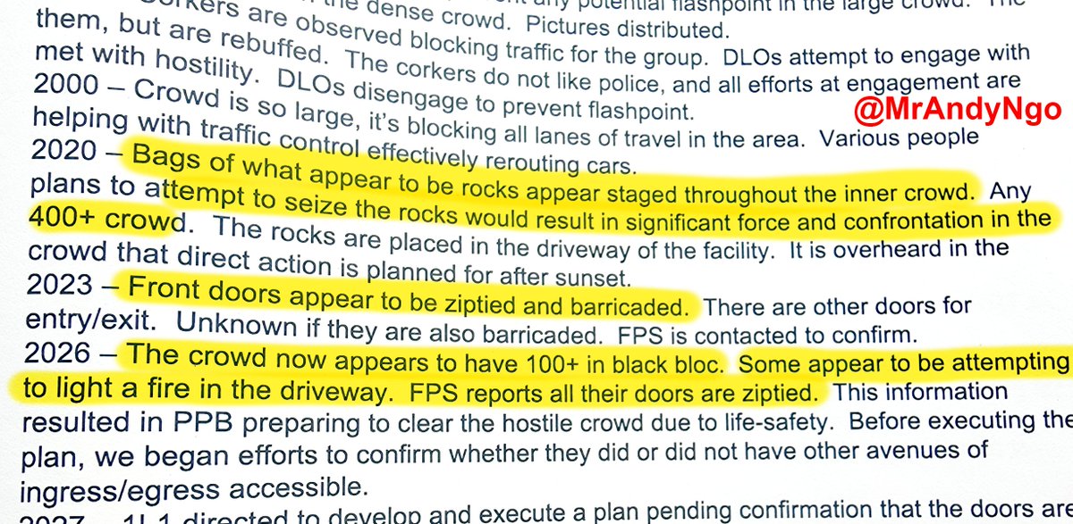 As part of the lawsuit to get the <a href="/PortlandPolice/">Portland Police</a> to enforce the law on the Antifa rioters outside the ICE facility, discovery revealed that on June 25, Antifa ziptied and barricaded the building and attempted to set the place on fire — while dozens of agents were inside.