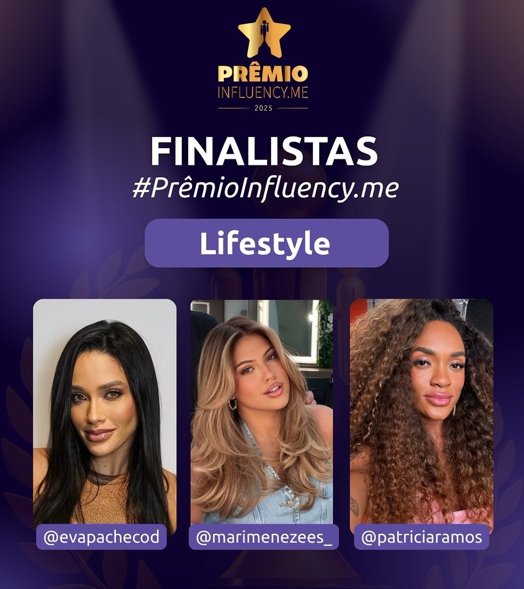 CentralDaEva's tweet image. DEIXE ELA QUE A GATA É FINALISTA VIU!!
Eva está garantida no Top3 da premiação do influency.me na categoria Lifestyle, e já está aberta a nova votação para definir a campeã. Vamos com tudo para garantir mais um prêmio pra ela. ❤
📍Link da votação:…
