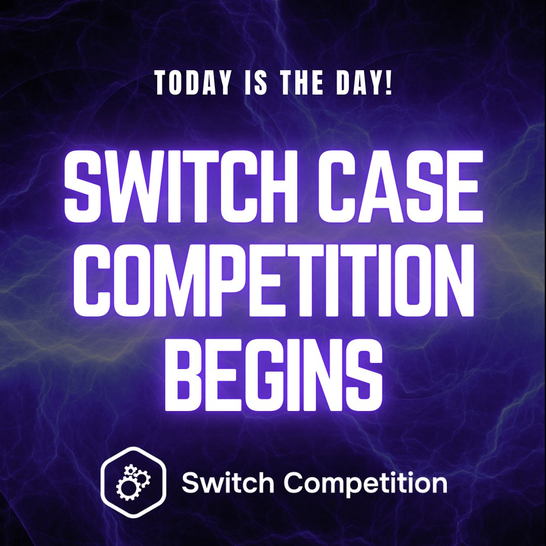 switchcasecomp's tweet photo. The wait is over! The 2025 Switch Competition has officially begun. It's time to put your minds to work and choose your scenario to show us your innovative solutions to a real-world energy challenge. Good luck!
#SComp2025 #EnergyCompetition #SwitchOn #SwitchCompetition https://t.co/iOgtj0whcV
