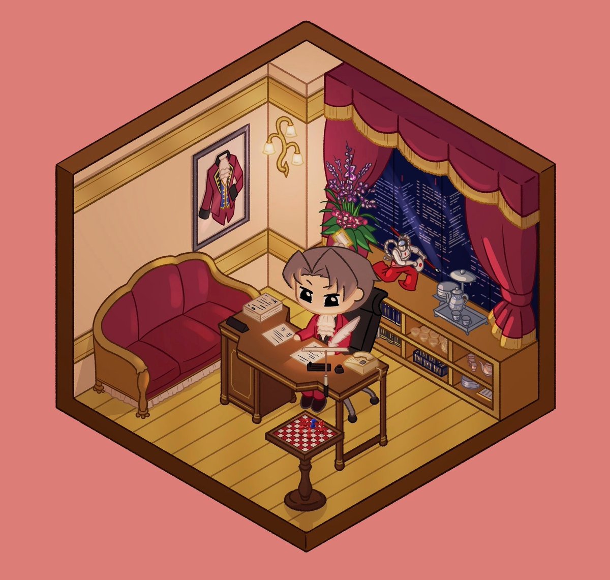 jas_serA_'s tweet image. High prosecutor&apos;s office, room 1202 - prosecutor Miles Edgeworth
He deserved a pocket office, too ✨
#aceattorney #milesedgeworth