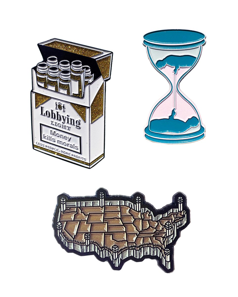 recycledprop's tweet image. New limited edition pins, available in store and online #pingame recycledpropaganda.com/pins-patches-m…